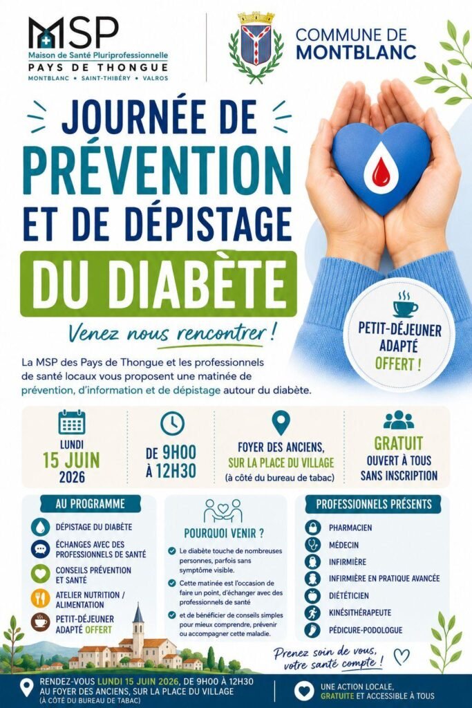 Journée de prévention et de dépistage du diabète